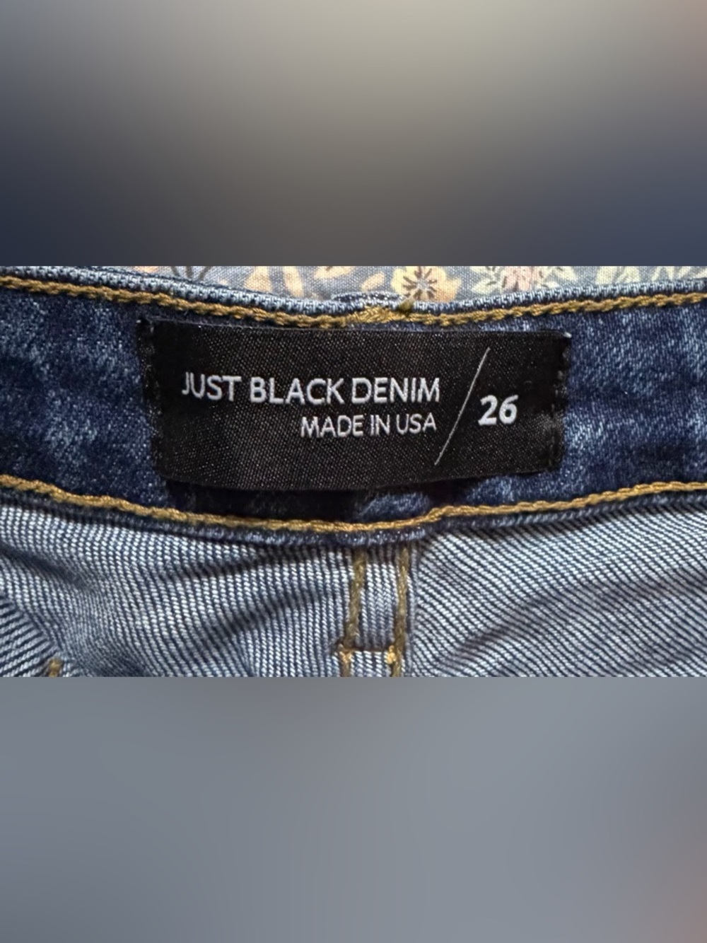 Just Black Dark Blue Wide Leg Jeans - Picture 3 of 3
